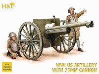 WWI US Artillery with 75mm Cannon