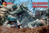 US Infantry with 37mm gun WWII
