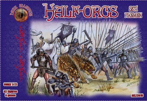 Half-Orcs Set 1 "Pikeman"