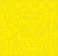 1/72 Boeing Fortress Mk.III Canopy Paint Mask for Airfix