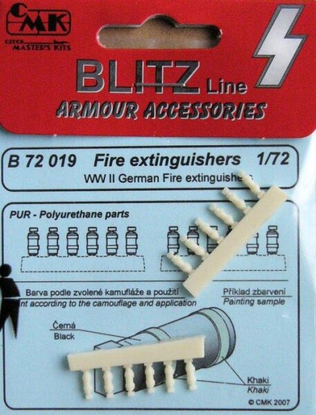 1/72 WWII German Fire Extinguishers (12 pcs.)