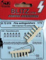 1/72 WWII German Fire Extinguishers (12 pcs.)
