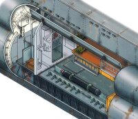 U-Boot Typ VIIC: Offiziersräume + Kombüse