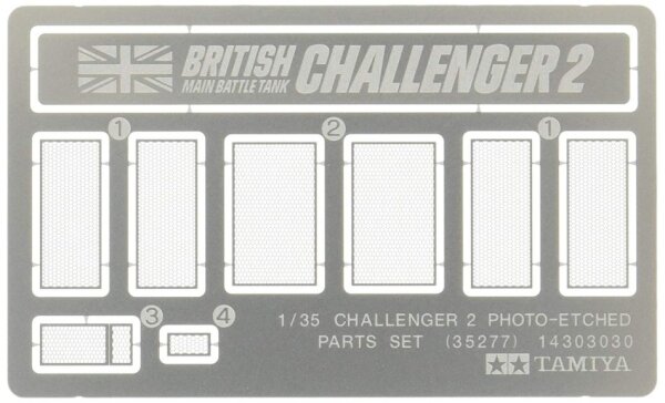 Britischer Challenger 2 - Fotoätzteile