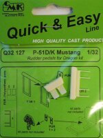 1/32 P-51D/K Mustang - rudder pedals for Dragon Kits