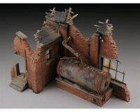 Factory ruin with steam boiler
