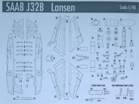 SAAB J32B Lansen Swedish Air Force Fighter