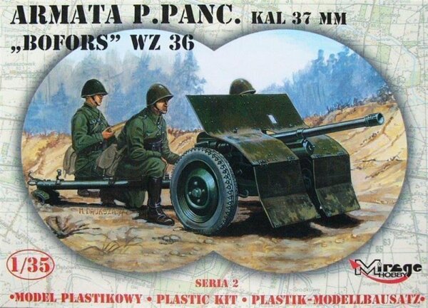 37mm BOFORS wz 36 anti tank gun