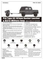 PLA Type 63 107mm Rocket Laucher & BJ212 Jeep
