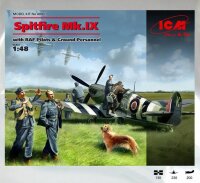 Spitfire Mk. IX + RAF Pilots & Ground Personnel