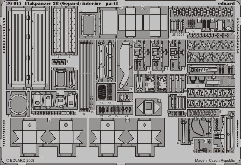 Sd.Kfz. 140 Flakpanzer 38 (Gepard) interior