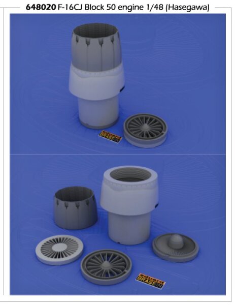 1/48 F-16CJ Block 50 engine for Tamiya