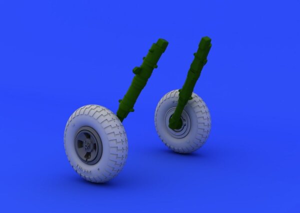 1/48 Spitfire wheels - 4 spoke w/pattern (Eduard)