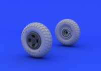 1/48 Spitfire wheels - 4 spoke w/pattern (Eduard)