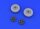 1/48 Spitfire wheels - 5 spoke, smooth tire (Eduard)