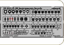 1/24 P-40 Tomahawk/Warhawk instruments bezels