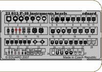 Curtiss P-40 Tomahawk/Warhawk instruments bezels