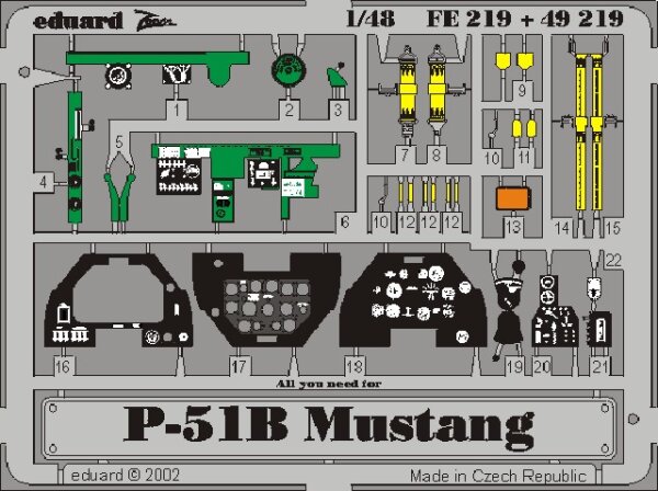 P-51B Mustang for Tamiya 1:48