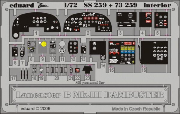 Lancaster B Mk.III Dambuster interior (Hasegawa)