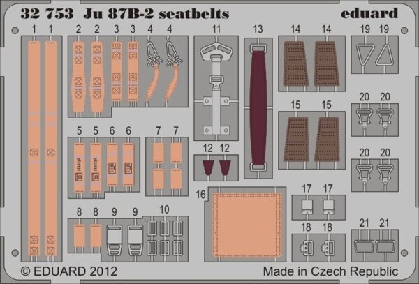 Junkers Ju 87B-2 seat belts