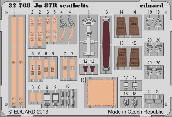 Junkers Ju 87R Stuka seatbelts