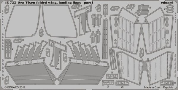 Sea Vixen FAW.2 landing flaps, folded wing