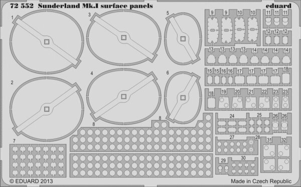 Short Sunderland Mk.I surface panels