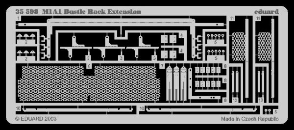 1/35 M1A1 Abrams - Bustle Rack Extension (Tamiya)