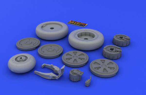 1/48 MiG-21 Wheels for Eduard Kits