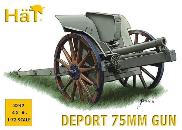 1/72 Italian 75mm Deport Gun WWI