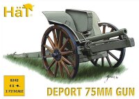 1/72 Italian 75mm Deport Gun WWI