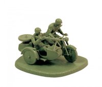 Soviet M-72 Motorcycle with Sidecar and Crew