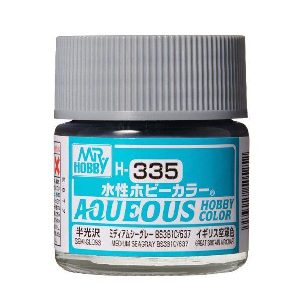 335 Medium Seagrey BS381C/637 / Mittelgrau seidenmatt 10ml