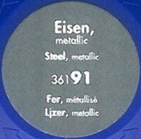 91 Eisen, metallic, Aqua Color 18ml