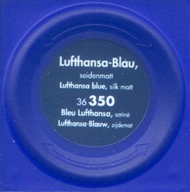 Lufthansa-Blau, seidenmatt