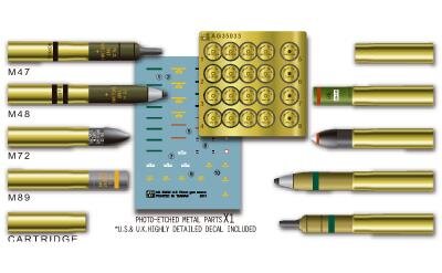 U.S. 75mm Gun Ammo Set (Brass)