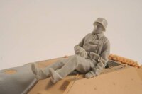 German WWII Hetzer Sitting Infantry Man