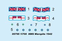 1/700 HMS Warspite 1942