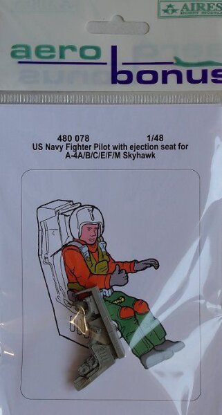 US Navy fighter pilot with ejection seat