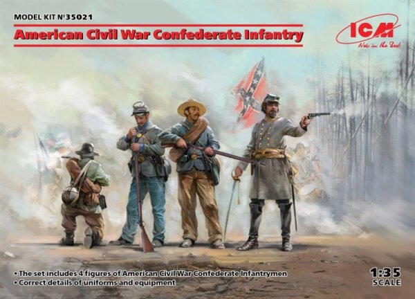 American Civil War Confederate Infantry Set 1