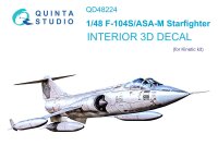 Lockheed F-104S/ASA-M Starfighter - 3D Interior