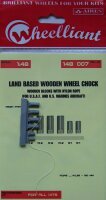 U.S.A.F. wheel chock with nylon thread