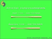 Static dischargers - type used on MiG jets (14pcs)