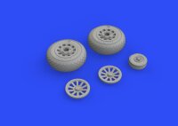 P-51D Mustang wheels diamond tread