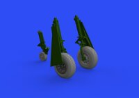 P-51D Mustang wheels pointed cross tread (wheels)