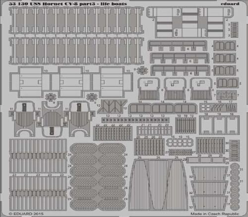 1/200 USS Hornet CV-8 Part 3 - Life Boats