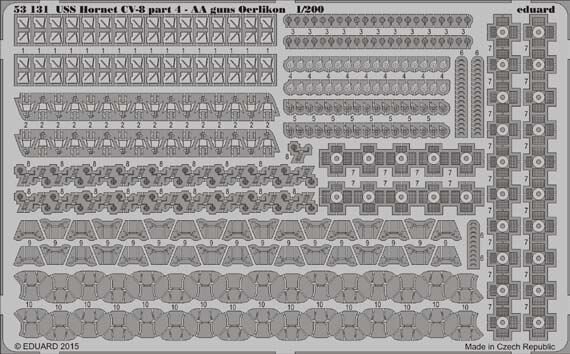 1/200 USS Hornet CV-8 Part 4 - Oerlikon AA guns