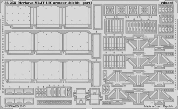 Merkava Mk.IV LIC armour shields (Academy)