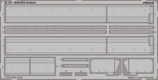 M4A3E8 Sherman Fenders (Italeri)