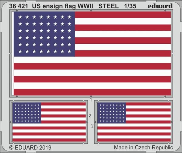 US ensign flag WWII STEEL